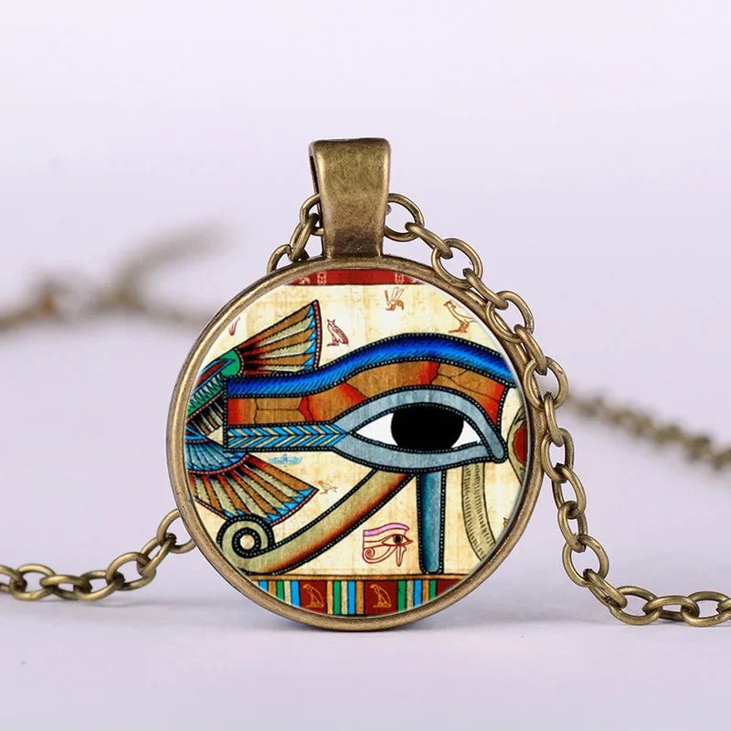 Collier Égyptien <br />Œil-Uræus (Acier)
