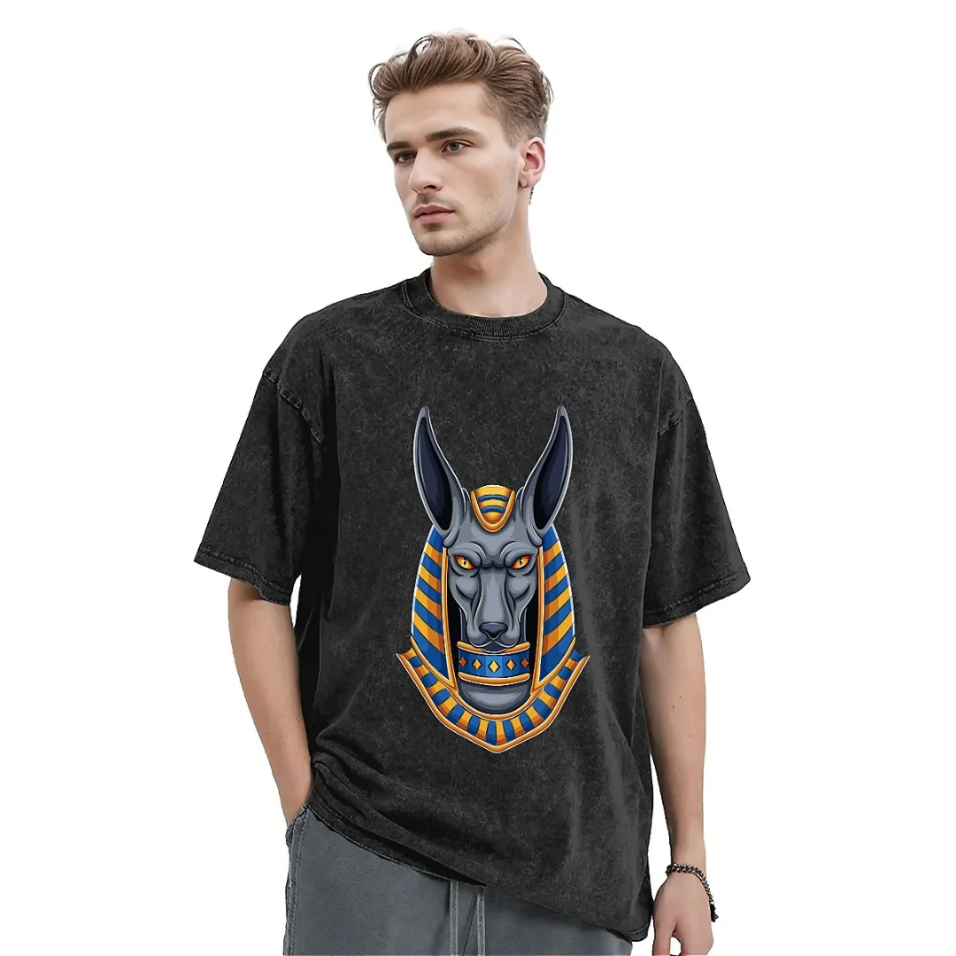 T-Shirt Égyptien<br> Anubis Noir