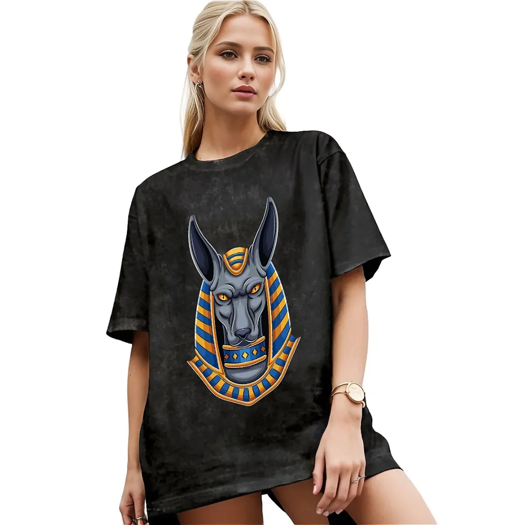 T-Shirt Égyptien<br> Anubis Noir