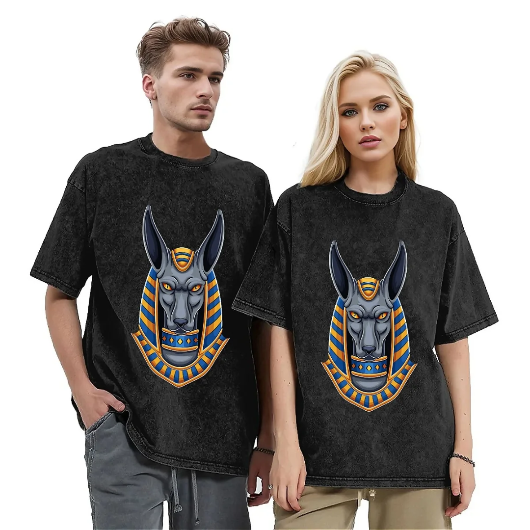 T-Shirt Égyptien<br> Anubis Noir