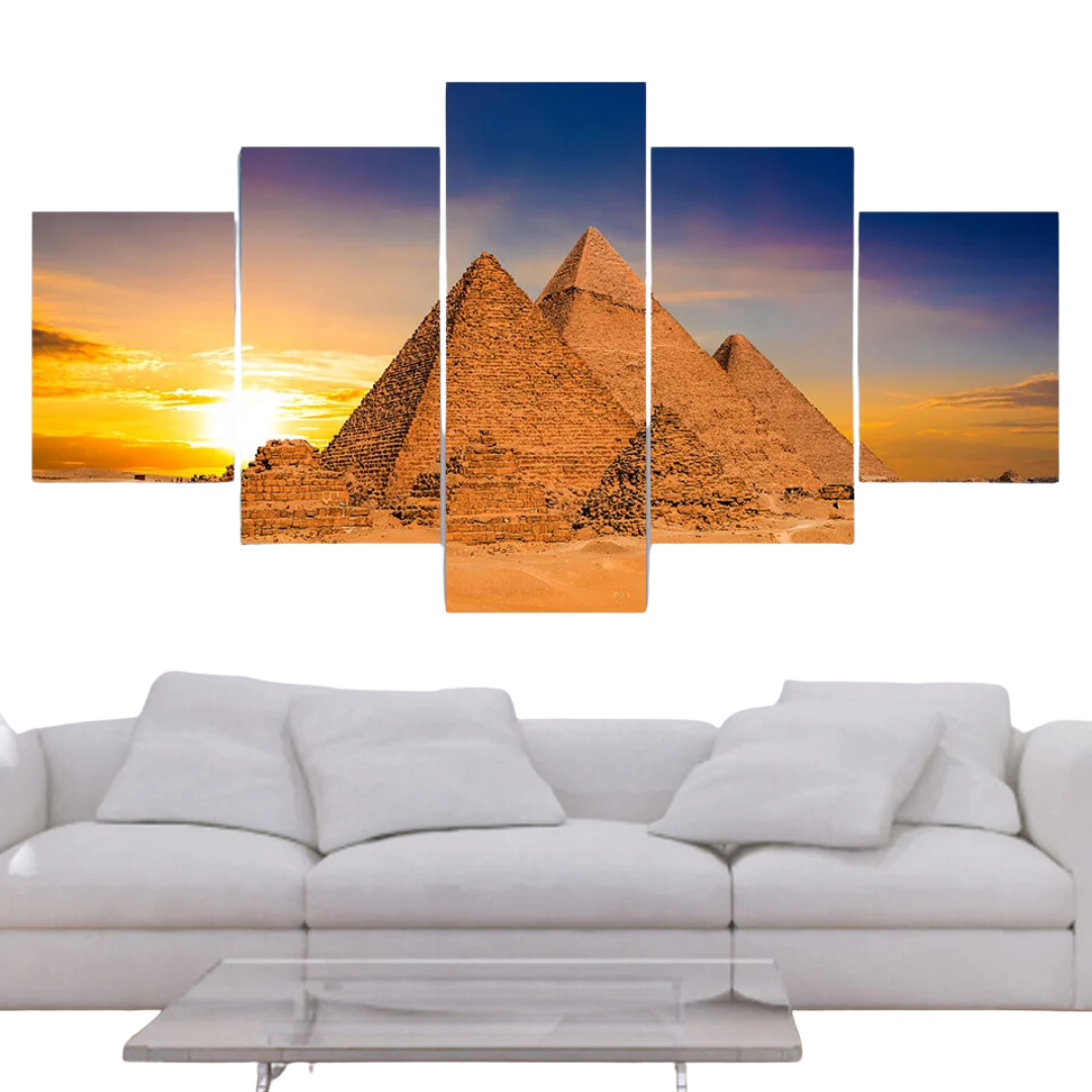 Tableau Égyptien<br> Pyramides Égyptiennes