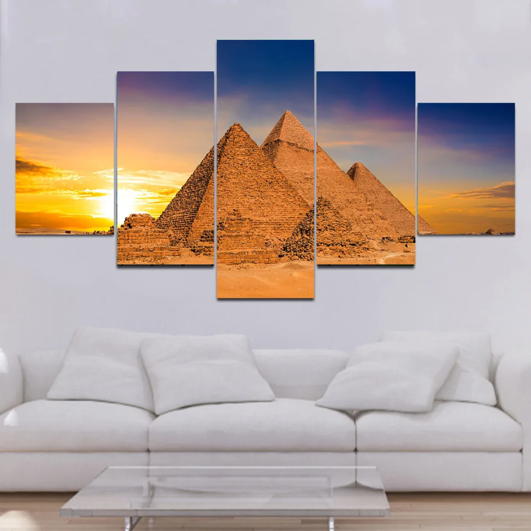 Tableau Égyptien<br> Pyramides Égyptiennes