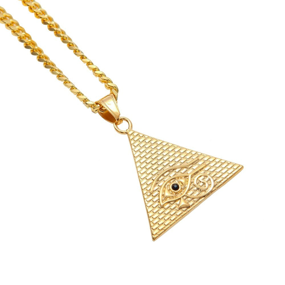 Collier Pyramide Dorée | Ancienne Égypte