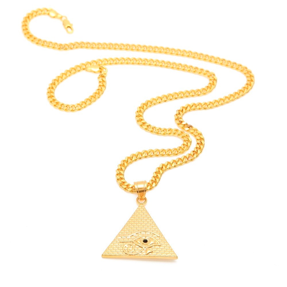 Collier Pyramide Dorée | Ancienne Égypte