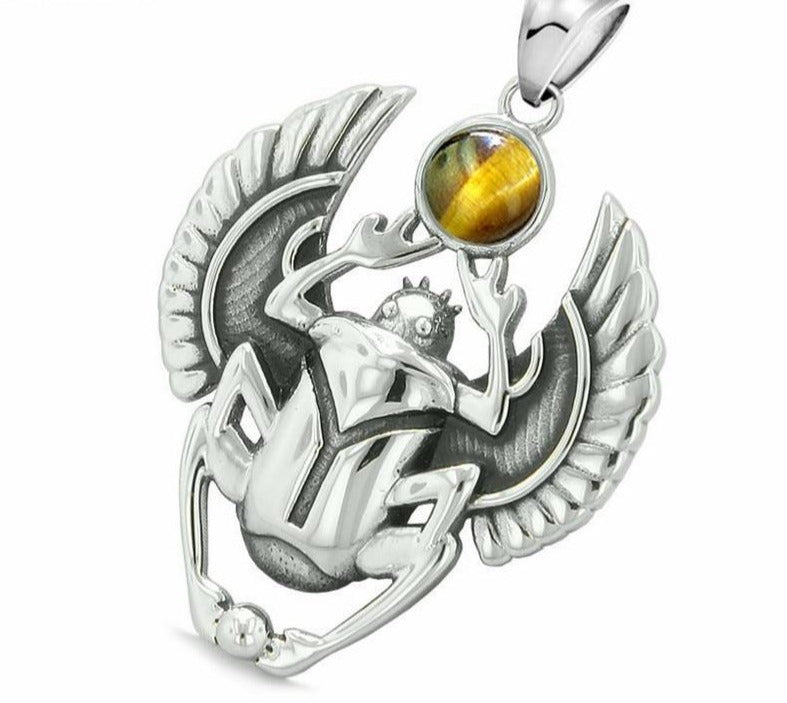 Collier Égyptien bousier insecte