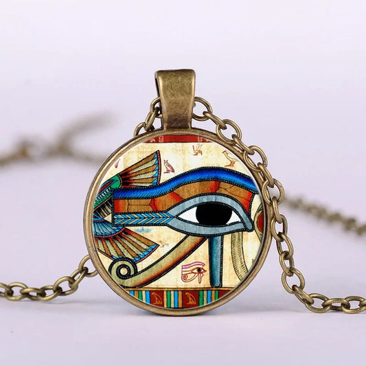 Collier Égyptien<br> Œil-Uræus (Acier) 