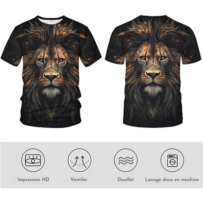 T-Shirt Égyptien <br>Miysis le Lion