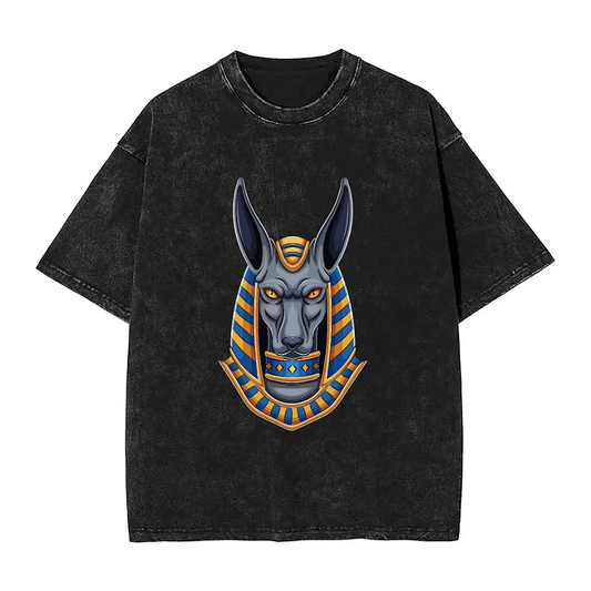 T-Shirt Égyptien <br>Anubis Noir