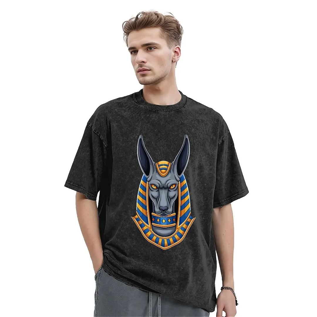 T-Shirt Égyptien<br> Anubis Noir 