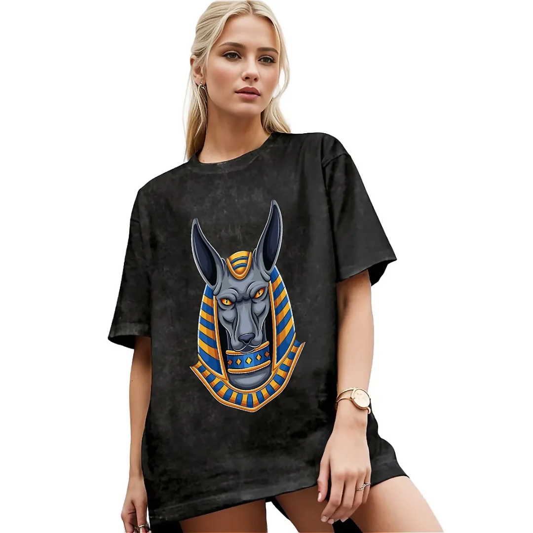 T-Shirt Égyptien<br> Anubis Noir 