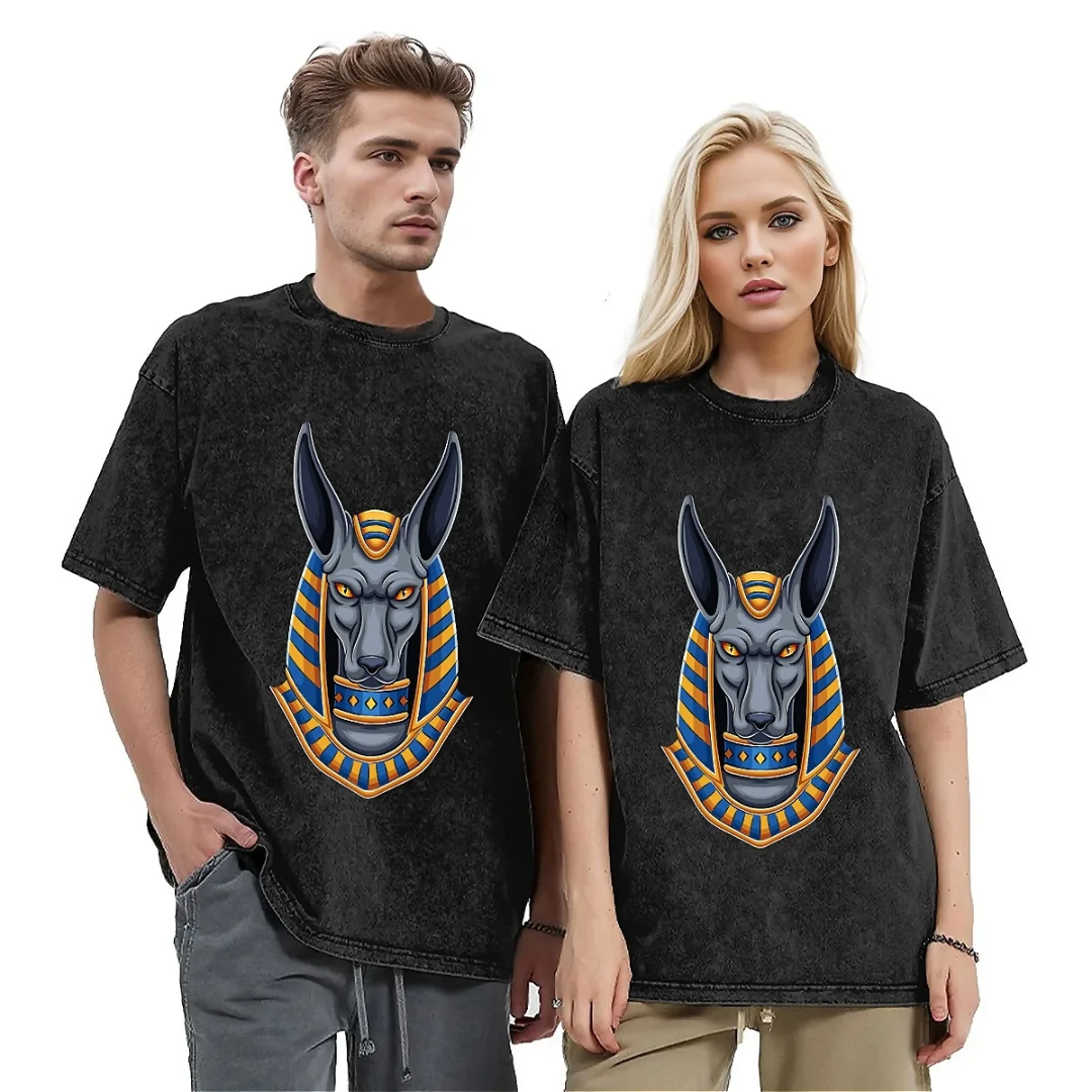 T-Shirt Égyptien<br> Anubis Noir 