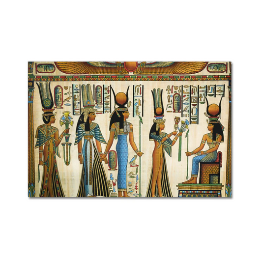 Tableau Égyptien <br>Trône Pharaonique