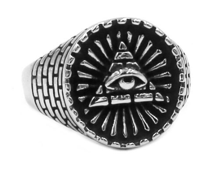 Ancienne pyramide bague