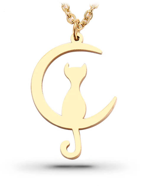 Collier Égyptien Bastet lunaire | Ancienne Égypte