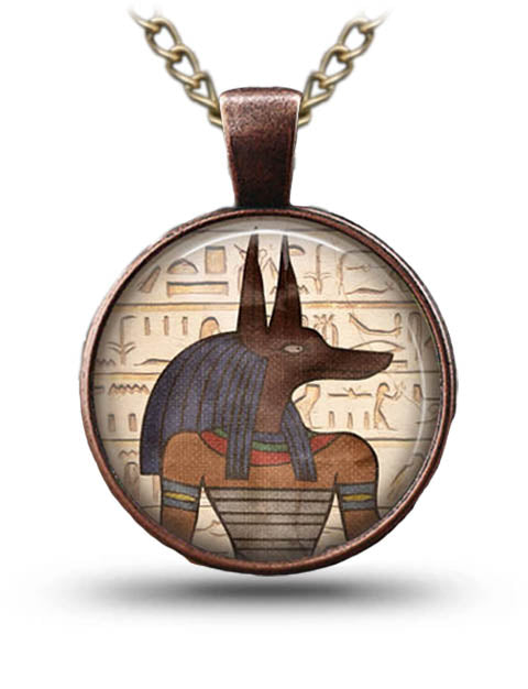 Collier Glyphe Anubis | Ancienne Égypte