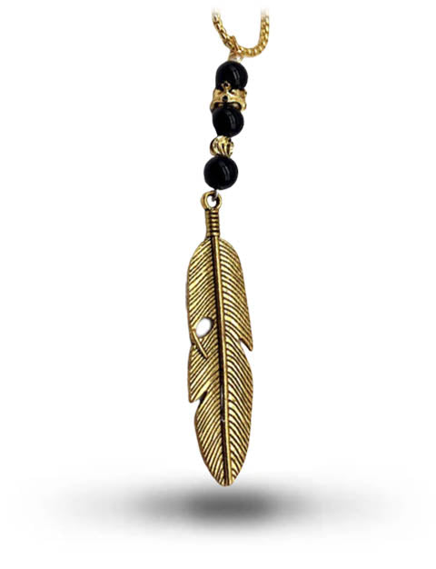 Collier Plume Solaire | Ancienne Égypte