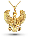 Collier Égyptien Horus le Faucon (Acier) | Ancienne Égypte