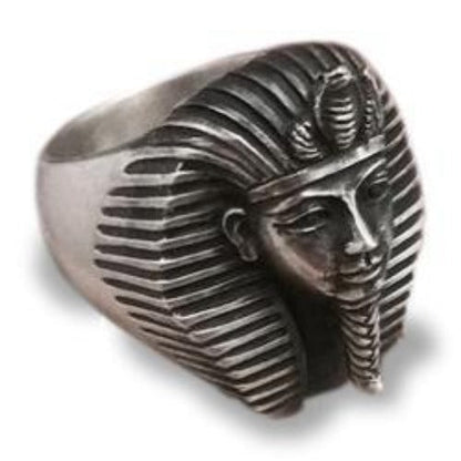 Bague Égyptienne Pharaon d'Égypte (Acier) | Ancienne Égypte