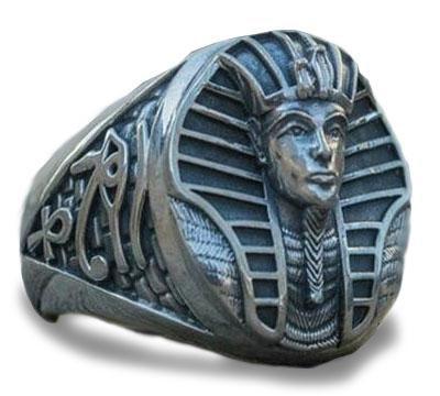 Bague Égyptienne Pharaon de Fer (Acier) | Ancienne Égypte