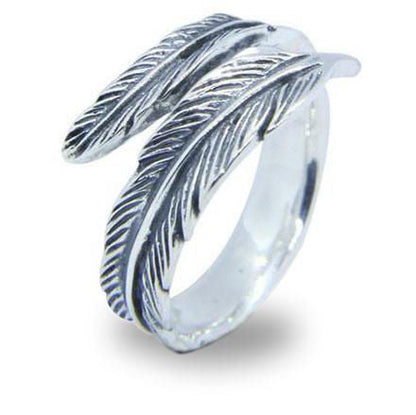 Bague Égyptienne Plume de Râ (Argent) | Ancienne Égypte