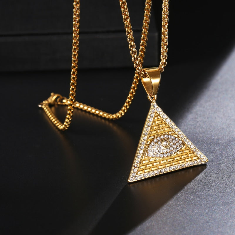 Collier Pyramide de Cristal | Ancienne Égypte