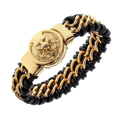 Bracelet Égyptien <br>Rage d'Anubis (Acier)