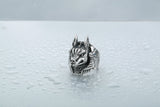 Bague Égyptienne loup de l'au-dela