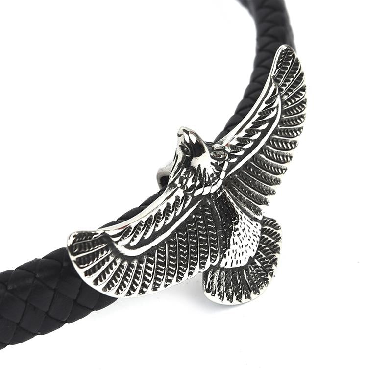 Bracelet Égyptien <br>Horus le Faucon (Acier)