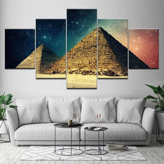 Tableau Égyptien Cosmos & Pyramides