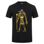 T-Shirt Égyptien Anubis Noir | Ancienne Égypte