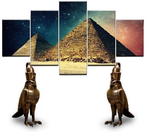 Tableau Égyptien Cosmos & Pyramides | Ancienne Égypte
